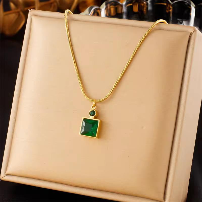 Emerald Royale Pendant Necklace