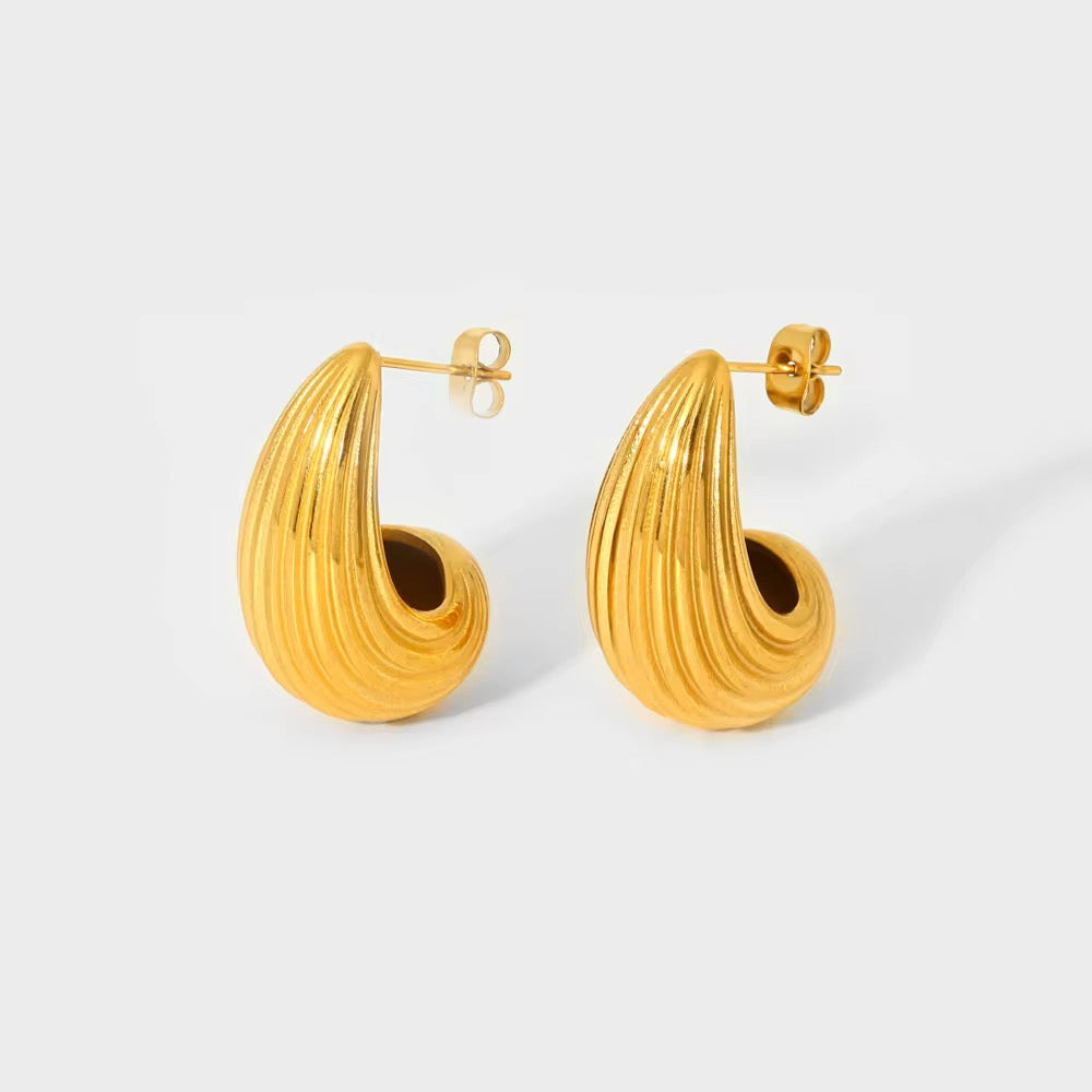 Luxe Ripple Hoops