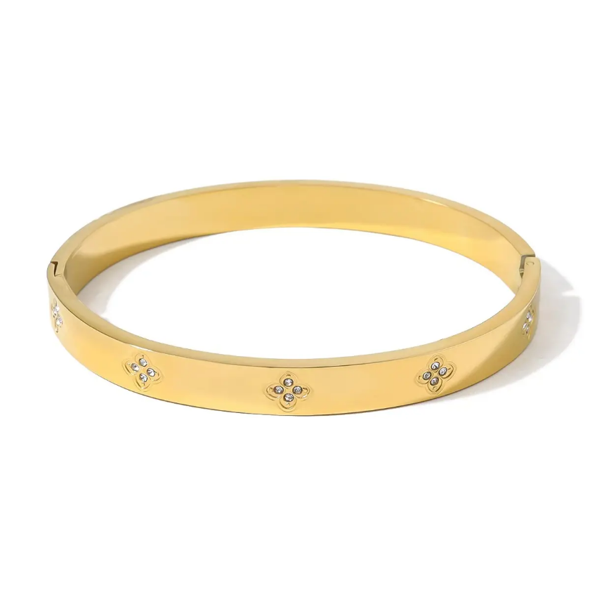Golden Bloom Luxe Bangle
