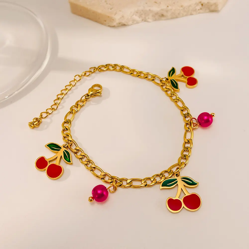 Cherry Delight Charm Bracelet