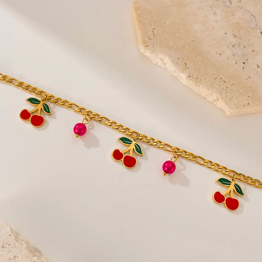 Cherry Delight Charm Bracelet
