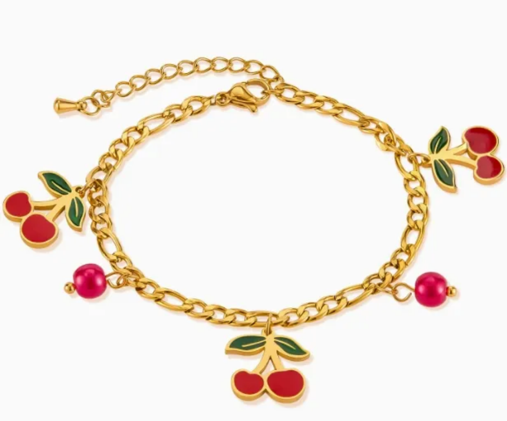 Cherry Delight Charm Bracelet