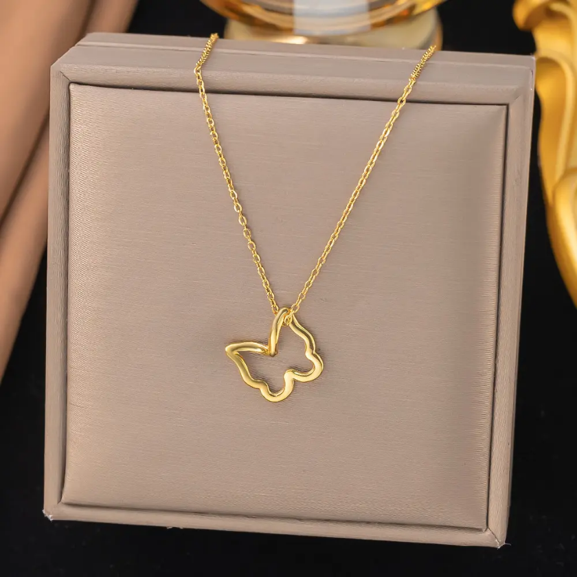 Golden Flutter Pendant