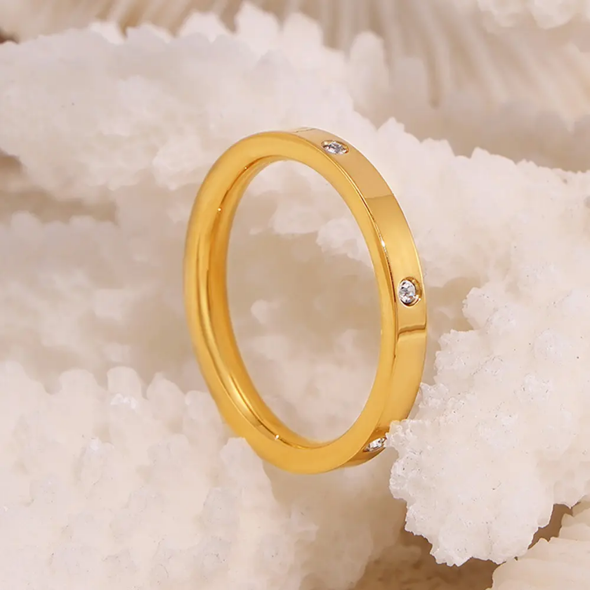 Eternia Gold Sparkle Ring