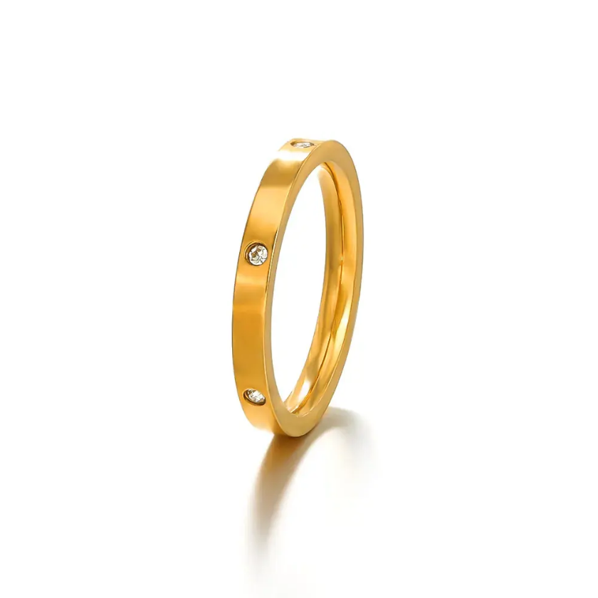 Eternia Gold Sparkle Ring