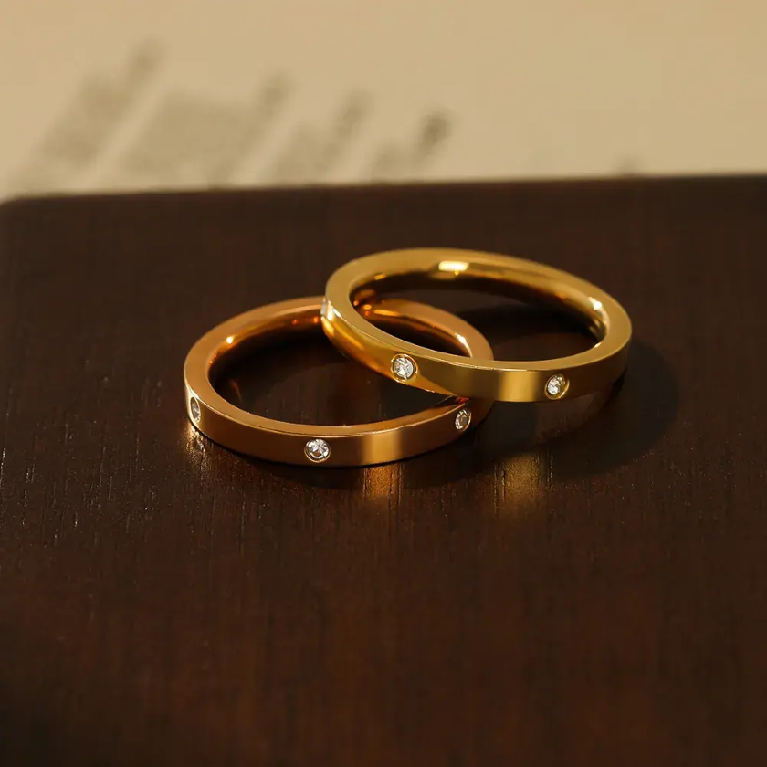 Eternia Gold Sparkle Ring