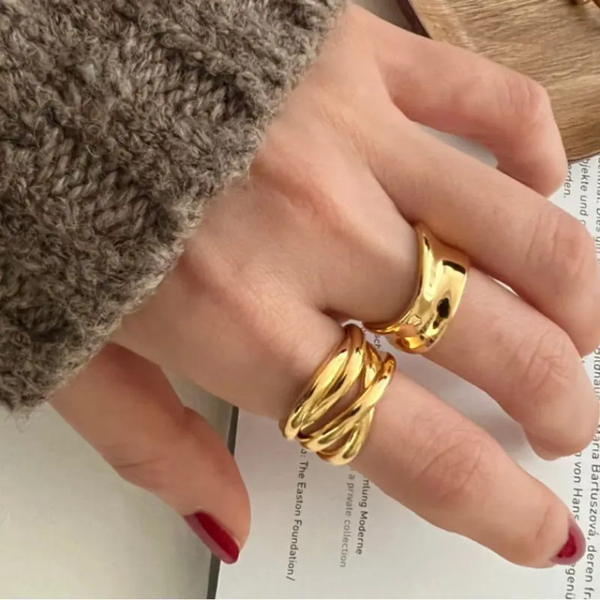 Aurora Twist Open Ring