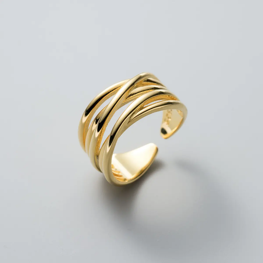 Aurora Twist Open Ring