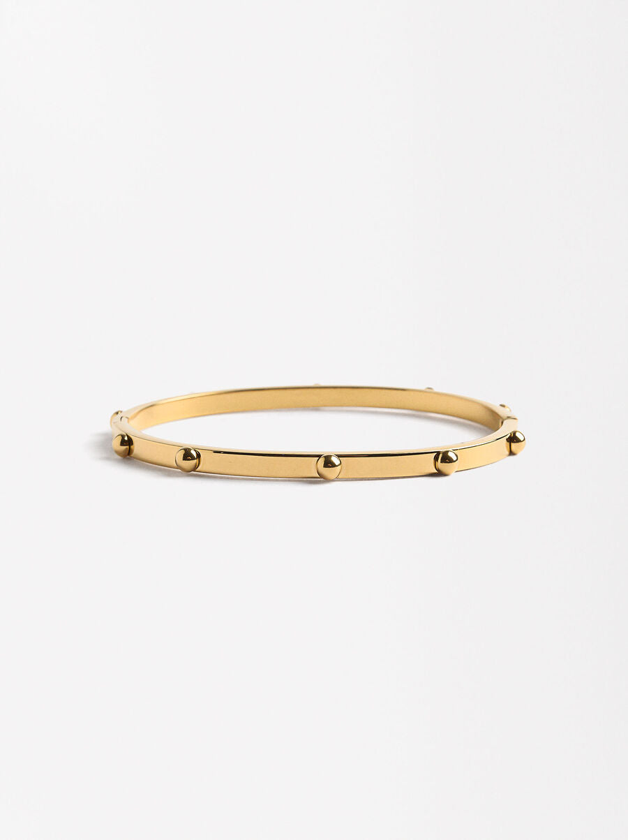 Golden Rivet Bangle