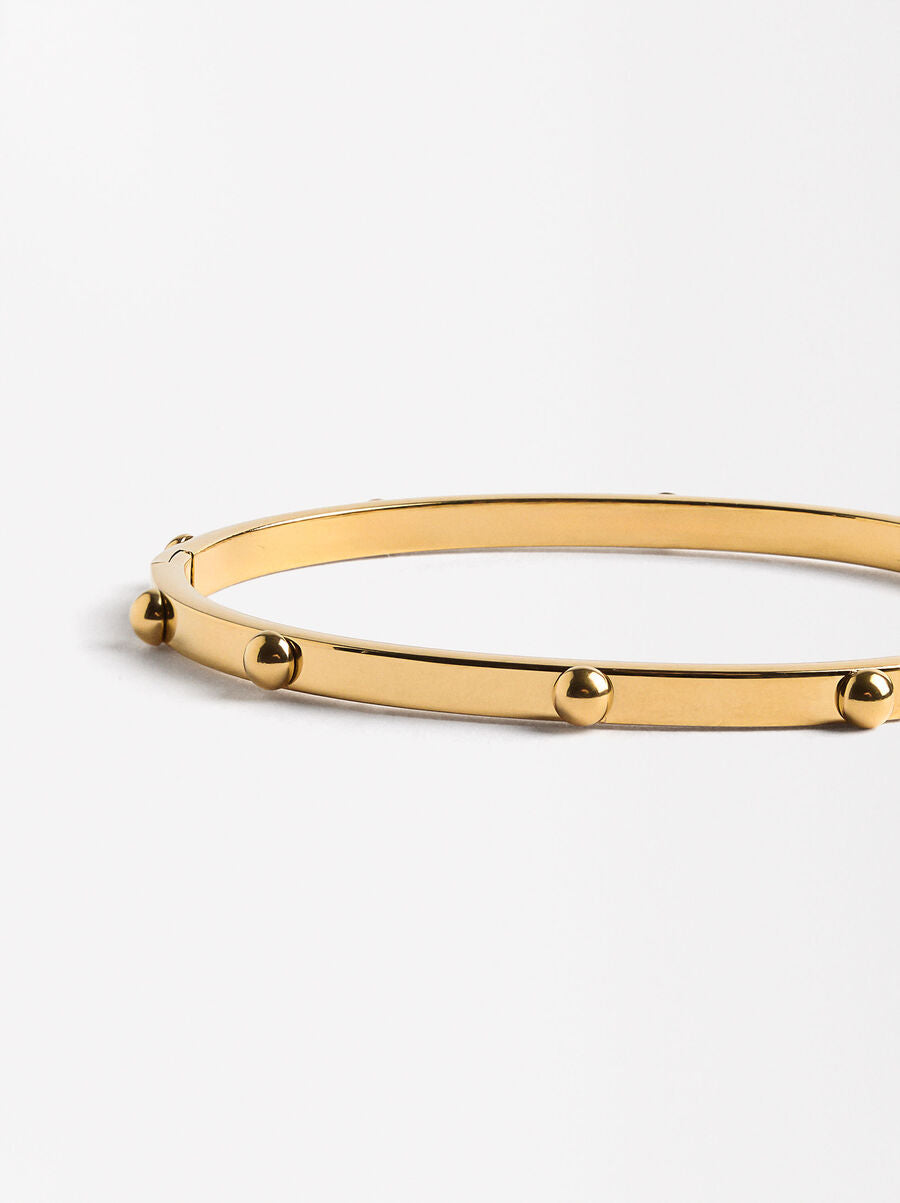 Golden Rivet Bangle