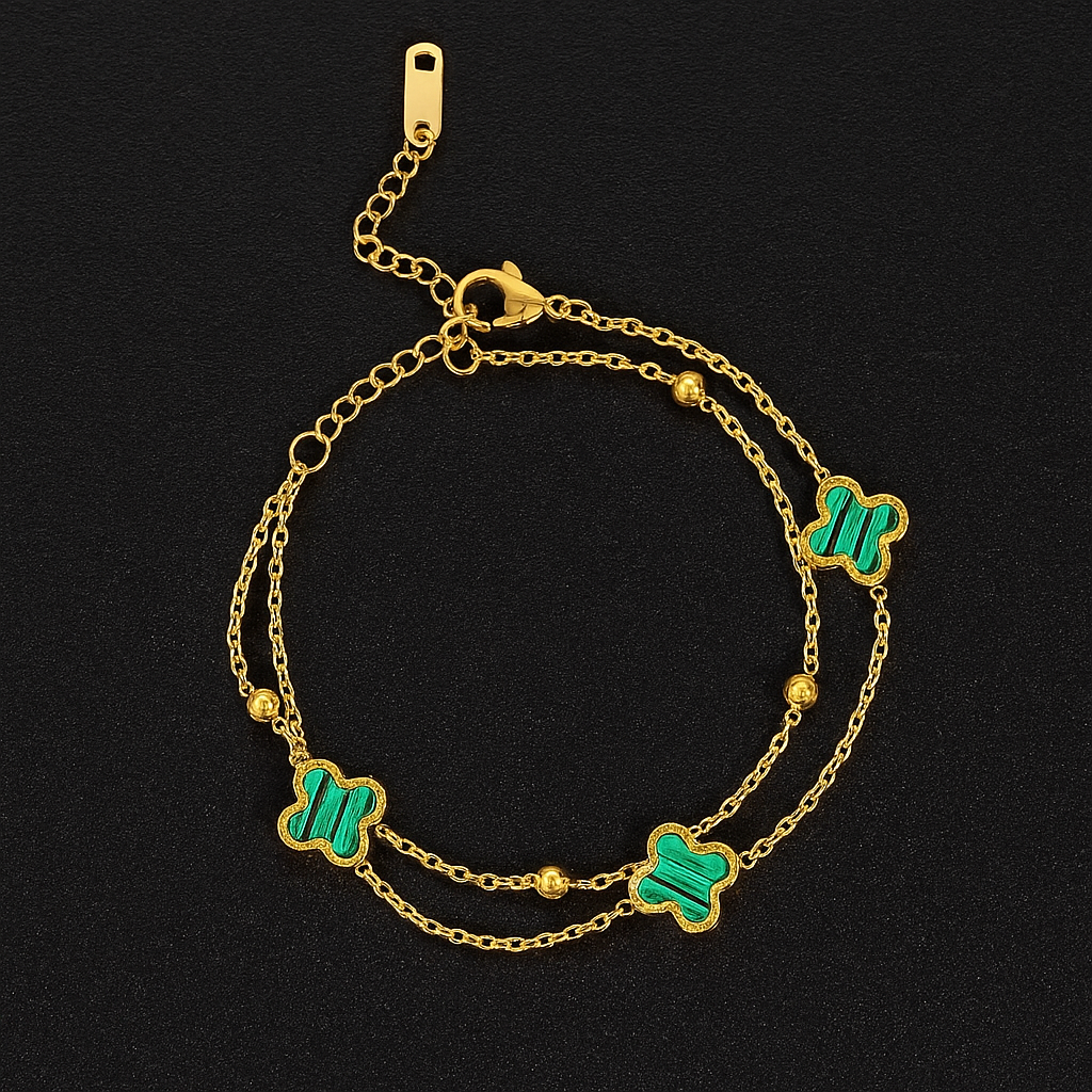 Emerald Serpent Coil Bracelet