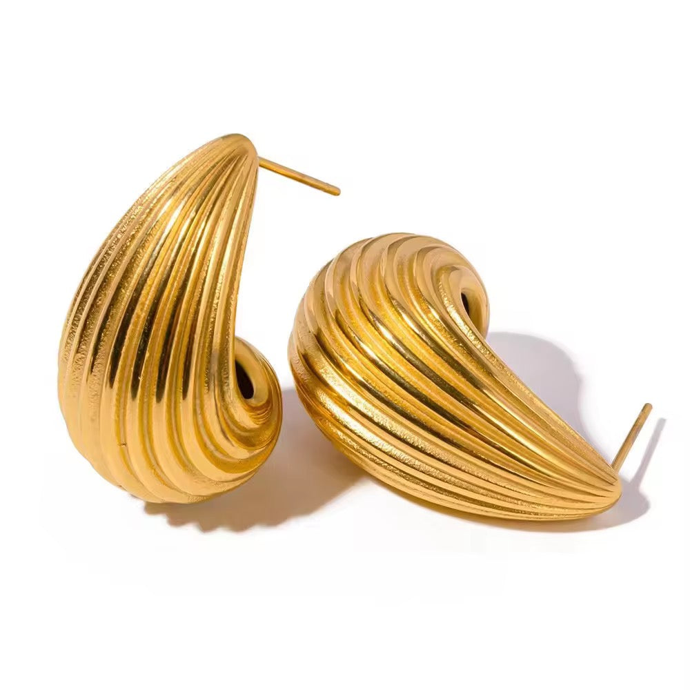 Luxe Ripple Hoops