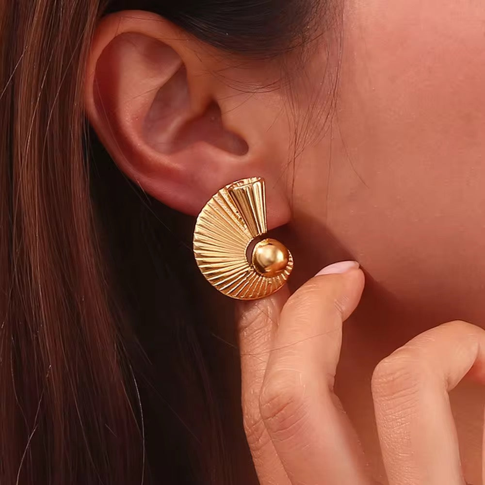 Solaris Swirl Studs