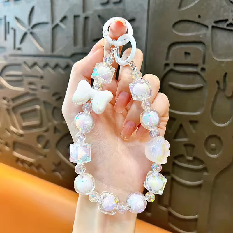 WHITE BOW CHARM