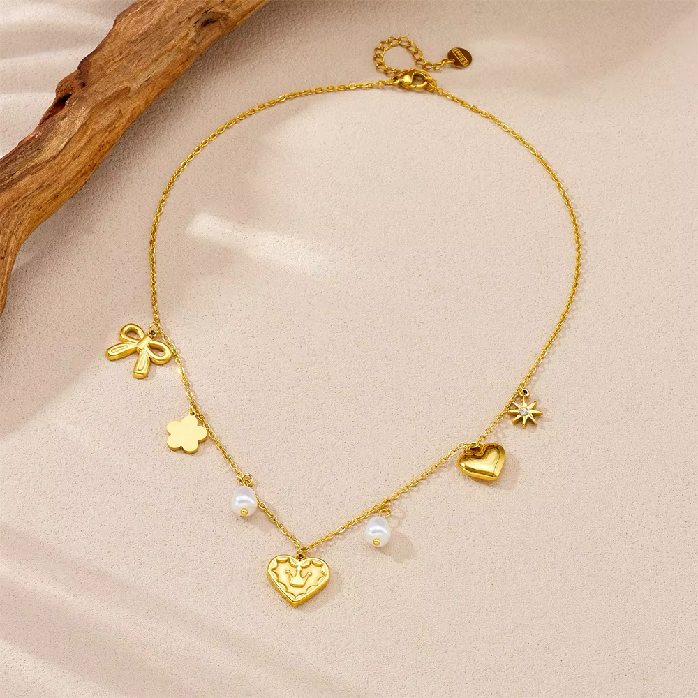 Golden Whimsy Charm Necklace
