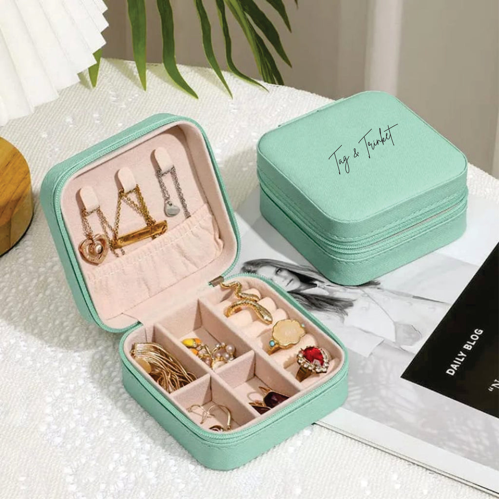 Blush Luxe Travel Jewelry Case