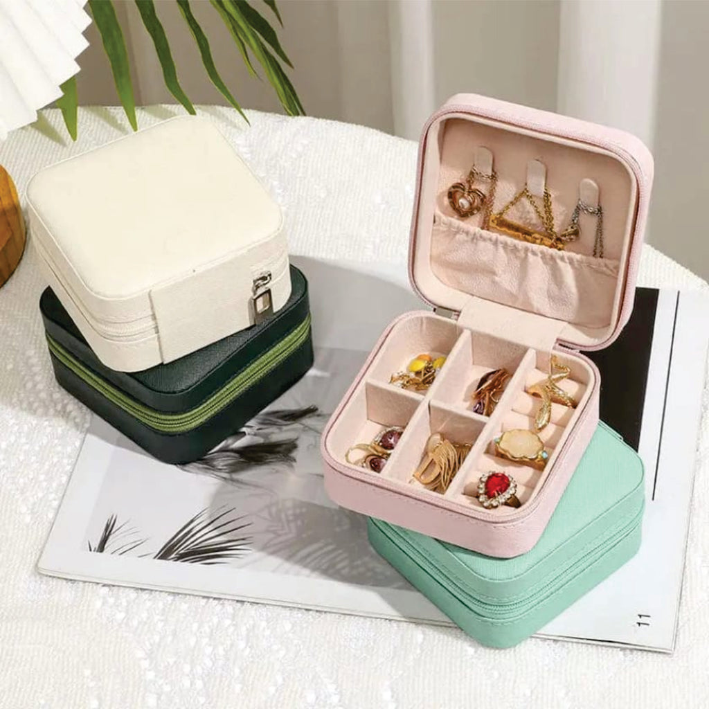 Blush Luxe Travel Jewelry Case