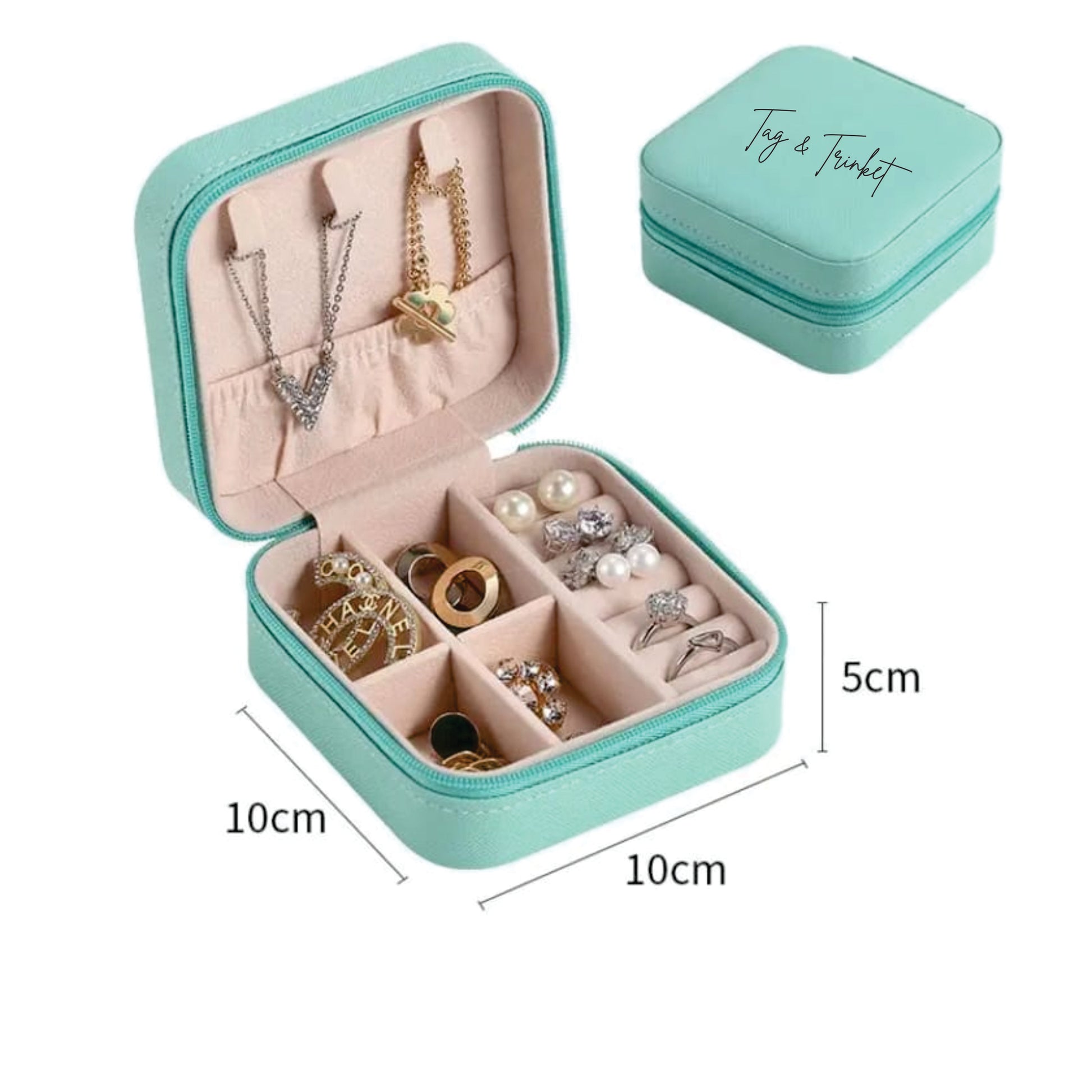 Blush Luxe Travel Jewelry Case